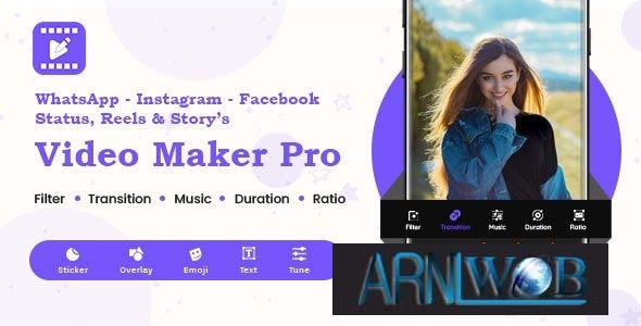 Pro Video Maker for Instagram, Facebook, YouTube, and WhatsApp: Stories, Posts, and Reels (v1.0.2) 1 Pro Video Maker for Instagram Facebook YouTube and WhatsApp Stories