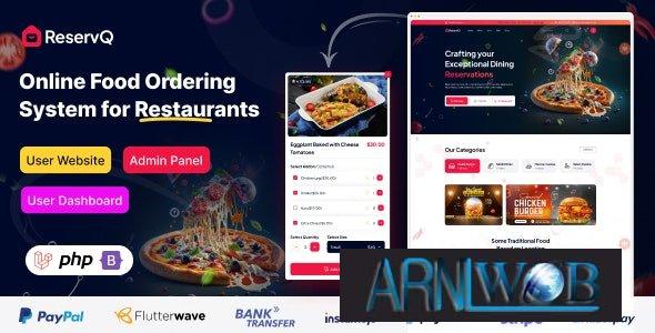 Reservq 142 A Comprehensive Online Food Ordering System for Restaurants
