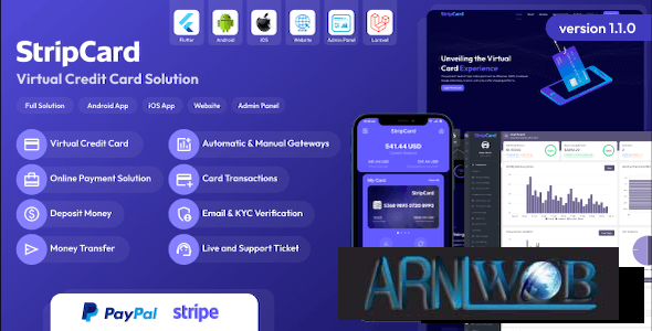 StripCard v120 Advanced Virtual Credit Card Solution Nulled Version