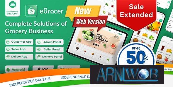 eGrocer v1.9.4: Complete Multi-Vendor Grocery Marketplace App for Flutter with Admin Dashboard - Nulled Version 1 eGrocer v194 Complete Multi Vendor Grocery Marketplace App for Flutter with
