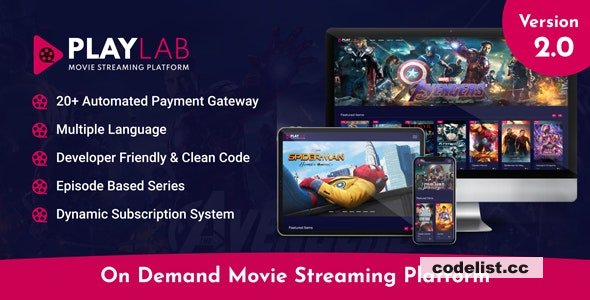 PlayLab v28 Ultimate On Demand Movie Streaming Solution Nulled Version