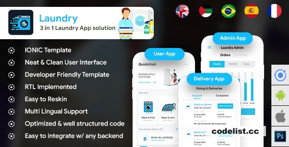 Quickwash v28 Ultimate Laundry Booking App Template 6