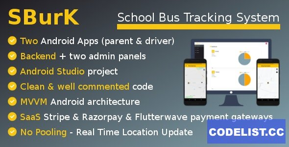 SBurK v33 Comprehensive School Bus Tracking Solution – 2 Android
