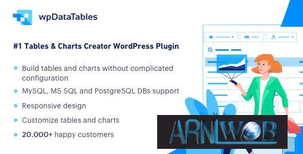 wpDataTables v736 Advanced Tables and Charts Management Plugin for WordPress