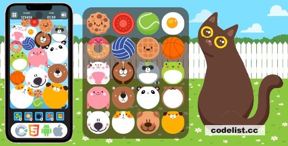 Animal Merge A Fun HTML5 Game Created with Construct 3