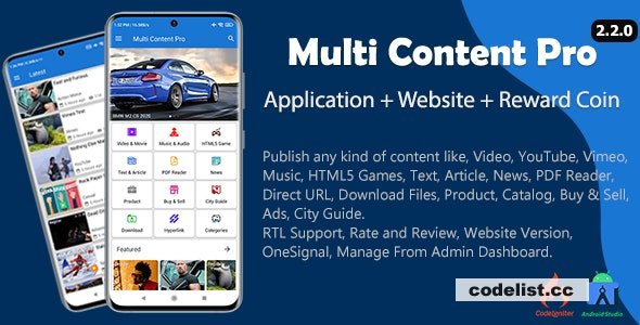 Multi Content Pro v2.2.0: Versatile Application and Website for Enhanced Content Management 1 Multi Content Pro v220 Versatile Application and Website for Enhanced